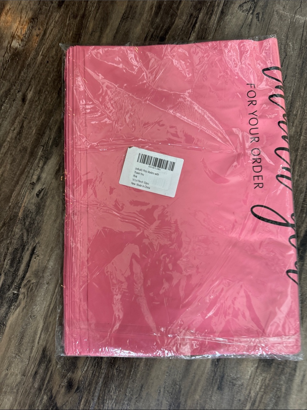 Pink Poly Mailer Bag - Lot